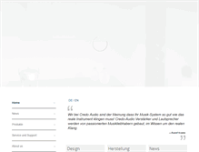 Tablet Screenshot of credo-audio.ch